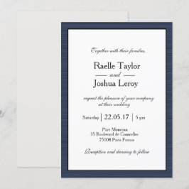 Convites Casamento de Cinzas brancas azuis Marinhos minimal