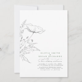 Convites Casamento de Cinzas Elegante de Castelos