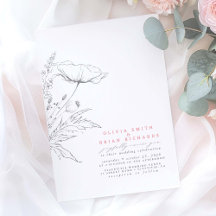 Casamento de Cinzas Rosa Elegante - Desenhos Selva
