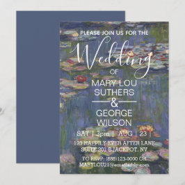 Convites Casamento de Claude Monet Water Lily