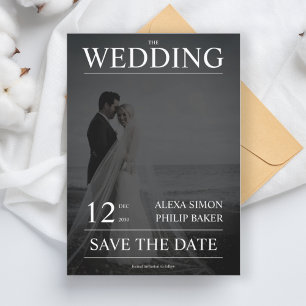 Convites Casamento de cobrir da revista fotográfica moderna