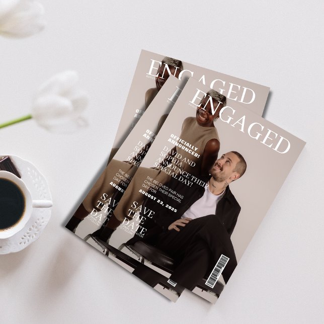 Convites Casamento de cobrir da Revista Fotográfica salvar  (Criador carregado)