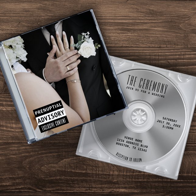 Convites Casamento de Cobrir de álbum de CDs de música (Criador carregado)