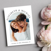 Casamento de Código QR de Foto em Arch Moderno