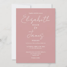 Casamento de Código QR Elegante Minimalista Rosa E