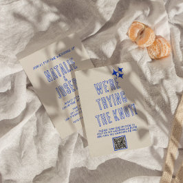 Convites Casamento de Código QR Único com Retrorização Colo