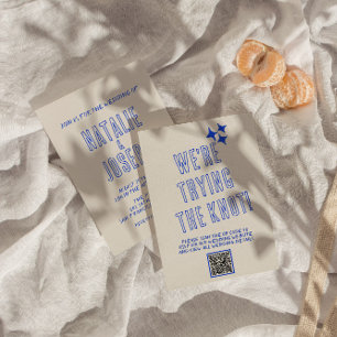 Convites Casamento de Código QR Único com Retrorização Colo