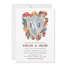 Casamento de Cogumelos de Queda Azul Dusty