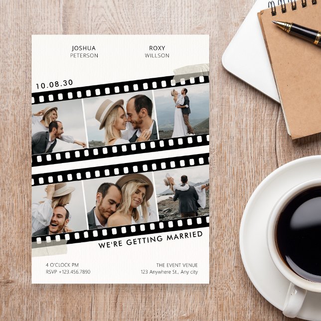 Convites Casamento de colagem fotográfica (Criador carregado)