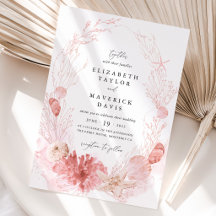 Casamento de Concha Marinha Costeira Rosa