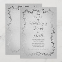 Casamento de Conto de Fadas com Folhas Botânicas P