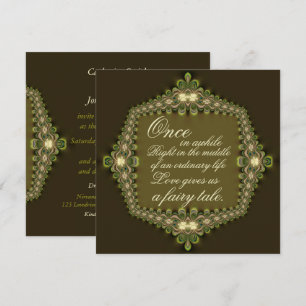 Convites Casamento de Conto de Fadas Romântico Vintage em R
