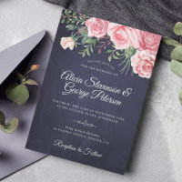 Casamento de cor floral, cor-de-rosa-marinho, russ