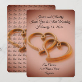 Convites Casamento de Corações Vinculados