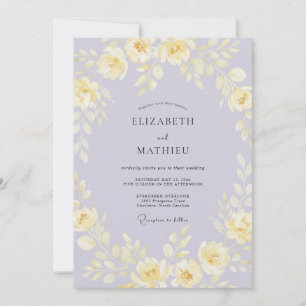 Convites Casamento de Coroa de Perpétua Boho Manteiga