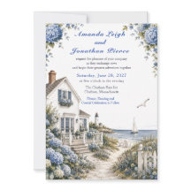 Casamento de Cottage de Hydrangeas na Costa de Cap