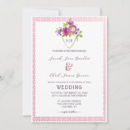 Convites Casamento de Crest de Mulberry