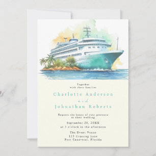 Convites Casamento de Cruzeiro Aquarela