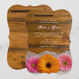 Convites Casamento de Daisy Trio Country Barn