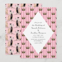 Casamento de Deco de Arte de Paris, rosa e Dourada