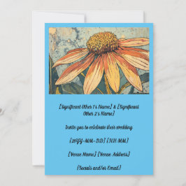 Convites Casamento de Desenho Amarelo Incrível