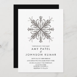 Convites Casamento de Desenho da Mão Hindu na Índia