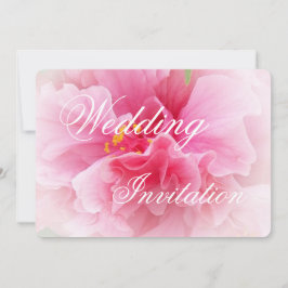 Convites Casamento de Design Floral Rosa