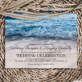 Convites Casamento de Destino à Beira da Praia