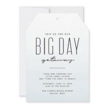 Casamento de destino azul-aquarela simples diversã