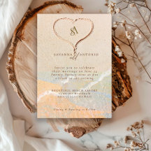Casamento de Destino Boho Chic na Praia com Coraçã