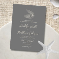 Casamento de Destino da Praia da Shell de Cinzas N