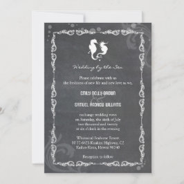 Convites Casamento de Destino de Cavalo de Chalkboard