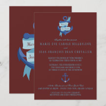 Casamento de Destino de Iate Náutico Elegante