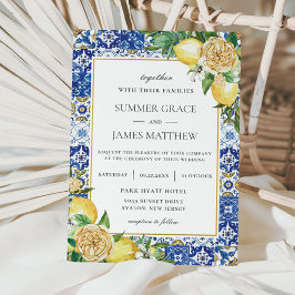 Convites Casamento de Destino de Limão Floral