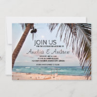 Casamento de Destino de Praia de Caribe