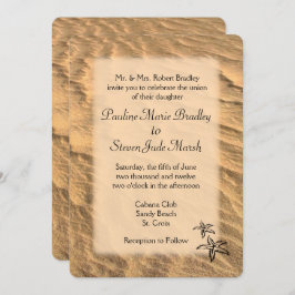 Convites Casamento de Destino de Praia de Starfish