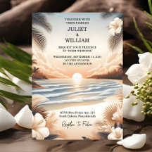 Casamento de Destino de Praia no Oceano de Verão p