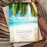 Convites Casamento de Destino de Praia Simples<br><div class="desc">Nossos convites para casamento de destino de praia apresentam um design simples, mas elegante, perfeito para um casamento relaxado e romântico na praia. Seus hóspedes vão sentir a brisa e ouvir o som tranquilo das ondas enquanto eles abrem este convite e se preparam para se juntar a vocês no seu...</div>