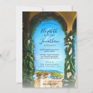 Convites Casamento de Destino do Arco de Villa Italiano Ele