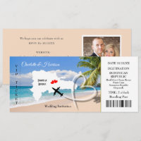 Casamento de Destino do Bilhete na República Domin