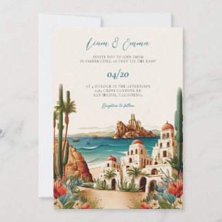 Convites Casamento de Destino do Cabo San Lucas no México
