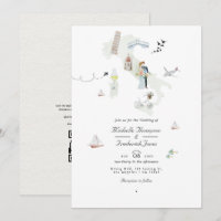Casamento de Destino do Código QR Italiano de Aqua