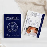 Convites Casamento de Destino do Passaporte Viagem Azul mar<br><div class="desc">Convite De Casamento De Destino De Passaporte De Viagem Azul marinho . Itens correspondentes disponíveis.</div>