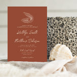 Convites Casamento de Destino do Terraota Shell Beach Ocean<br><div class="desc">Terracotta Moderna Ivory Shell Beach Ocean Cartão de Convite para Casamento de Destino. Celebre o seu dia especial com esta elegante e bela carta de convite para casamento para embelezar a sua ocasião especial. Todos os textos estão pré-organizados para que você personalize fácil e rapidamente com seus próprios detalhes. Se...</div>