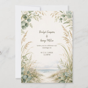 Convites Casamento de destino Eucalipto Costeiro cape cod