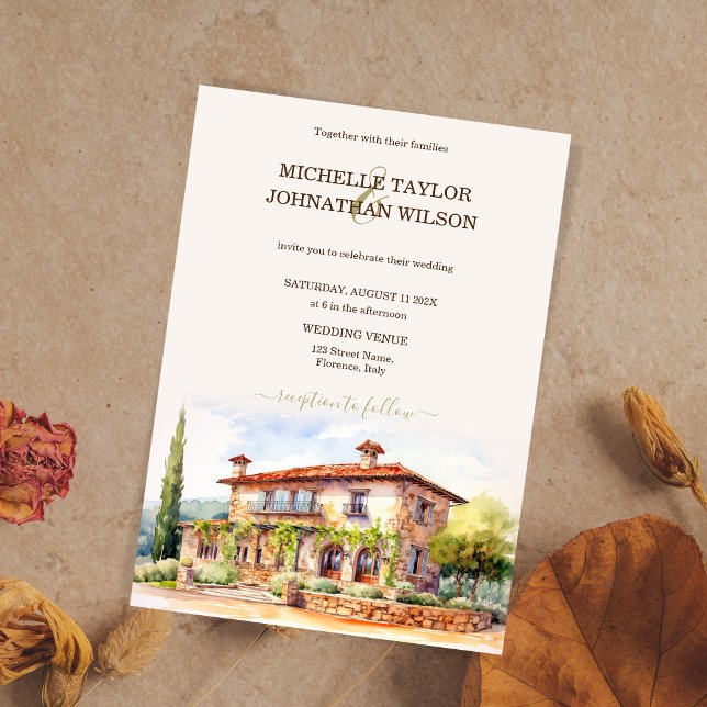 Convites Casamento de Destino Itália Toscana Florença (Criador carregado)