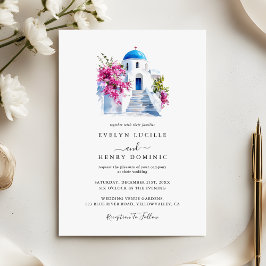 Convites Casamento de Destino Moderno Bougainvillea Santori