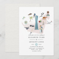 Casamento de Destino no Dubai UAE em Aquarela