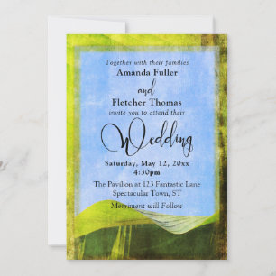Convites Casamento de Destino Rustic Banana Leaf Boho