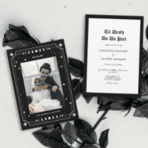 Casamento de Dia das Bruxas Til Death Gothic